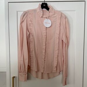 See By Chloe Soft Pink Ruffled Blouse